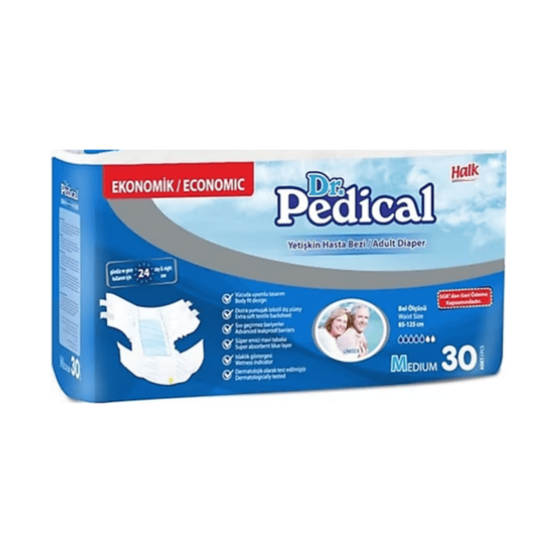 Dr Pedical Belbantlı Hasta Bezi Orta Boy 30'lu 1 Paket (30 Adet)