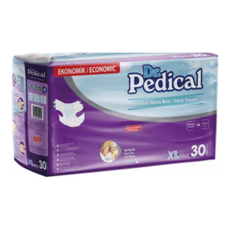 Dr Pedical Ekstra Large Belbantlı Hasta Bezi 30’lu 1 Paket (30 Adet)