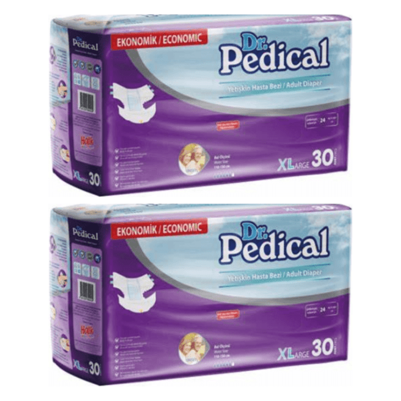 Dr Pedical Ekstra Large Belbantlı Hasta Bezi 30’lu 2 Paket (60 Adet)