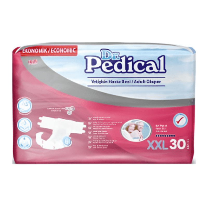 Dr Pedical XXL Belbantlı hasta bezi 30’lu 1 Paket 30 Adet