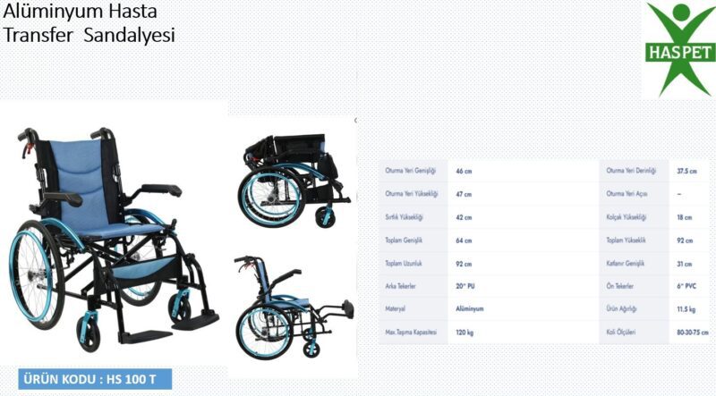 Alüminyum Hasta Transfer Sandalyesi