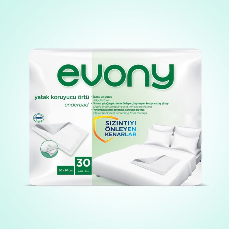 Evony 60x90 Yatak Koruyucu Örtü 30 Adet