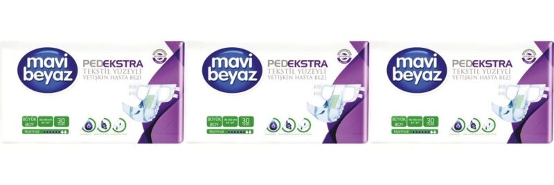 MaviBeyaz Pedextra Hasta Bezi Large 90 Adet