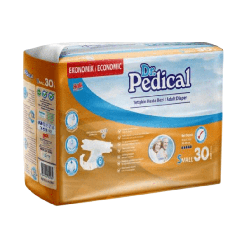 Dr Pedical Küçük Boy Belbantlı Hasta Bezi 30'lu 1 Paket (30 Adet)