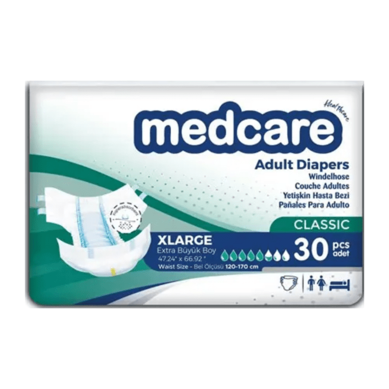 Medcare Klasik Belbantlı Ekstra Büyük Beden (XL) 30 x 1 (30’lu) 1 Paket