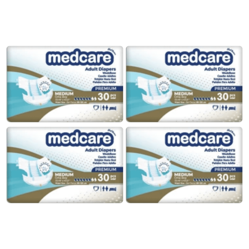 Medcare Premium Belbantlı Orta Beden (M) 30 x 4 (120) Adet