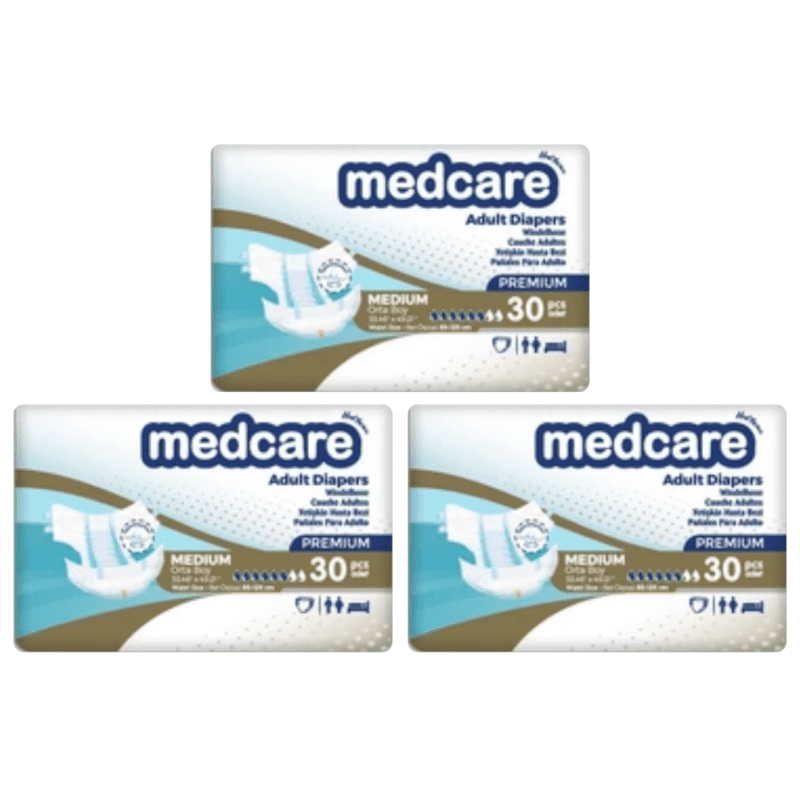 Medcare premium Belbantlı Orta Beden (M) 30 x 3 (90’lı) 3 Paket