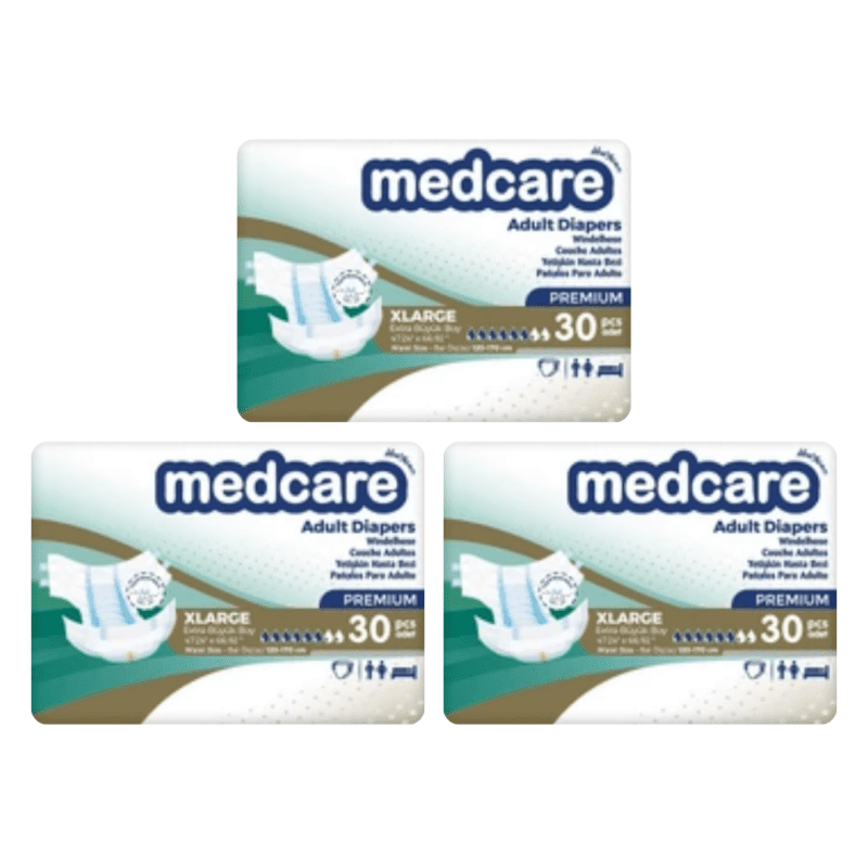 Medcare premium Belbantlı Ekstra Büyük Beden (XL) 30 x 3 (90’lı) 3 Paket