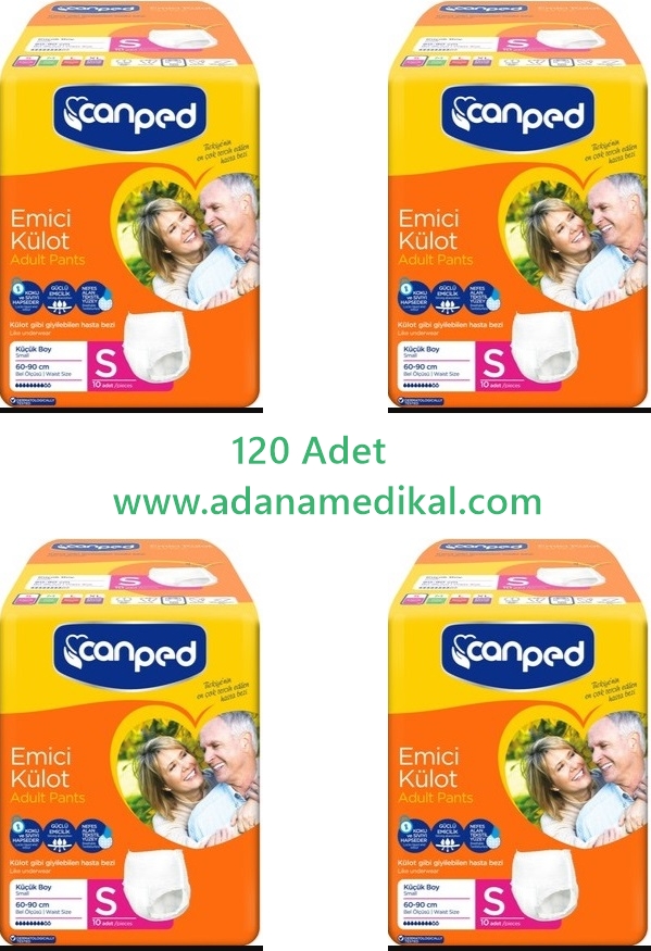 Canped Emici Külot Hasta Bezi Small (S) 120 Adet