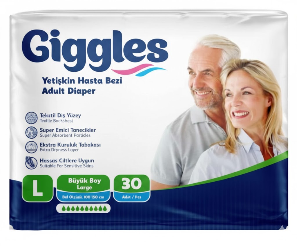 Giggles Belbantlı Hasta bezi Large 30 Adet
