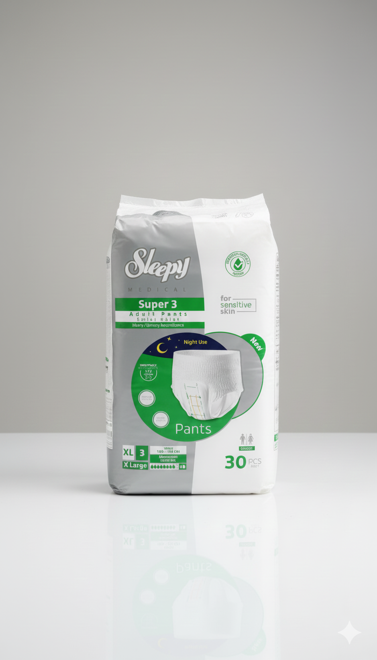 Sleepy Süper 3 XL Külotlu Hasta Bezi 30'lu - Çok Yüksek Ultra Emici Kapasite - Görsel 2